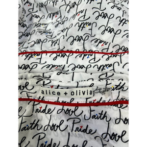 Olivia Printed Faith Willa Blouse Size S