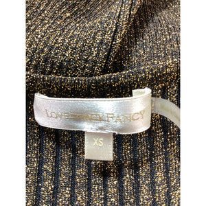 Loveshackfancy Shimmering Black Sparkle Bernette Dress Size XS