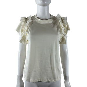 Ulla Johnson 'Leia' Ivory Cotton Top Size S