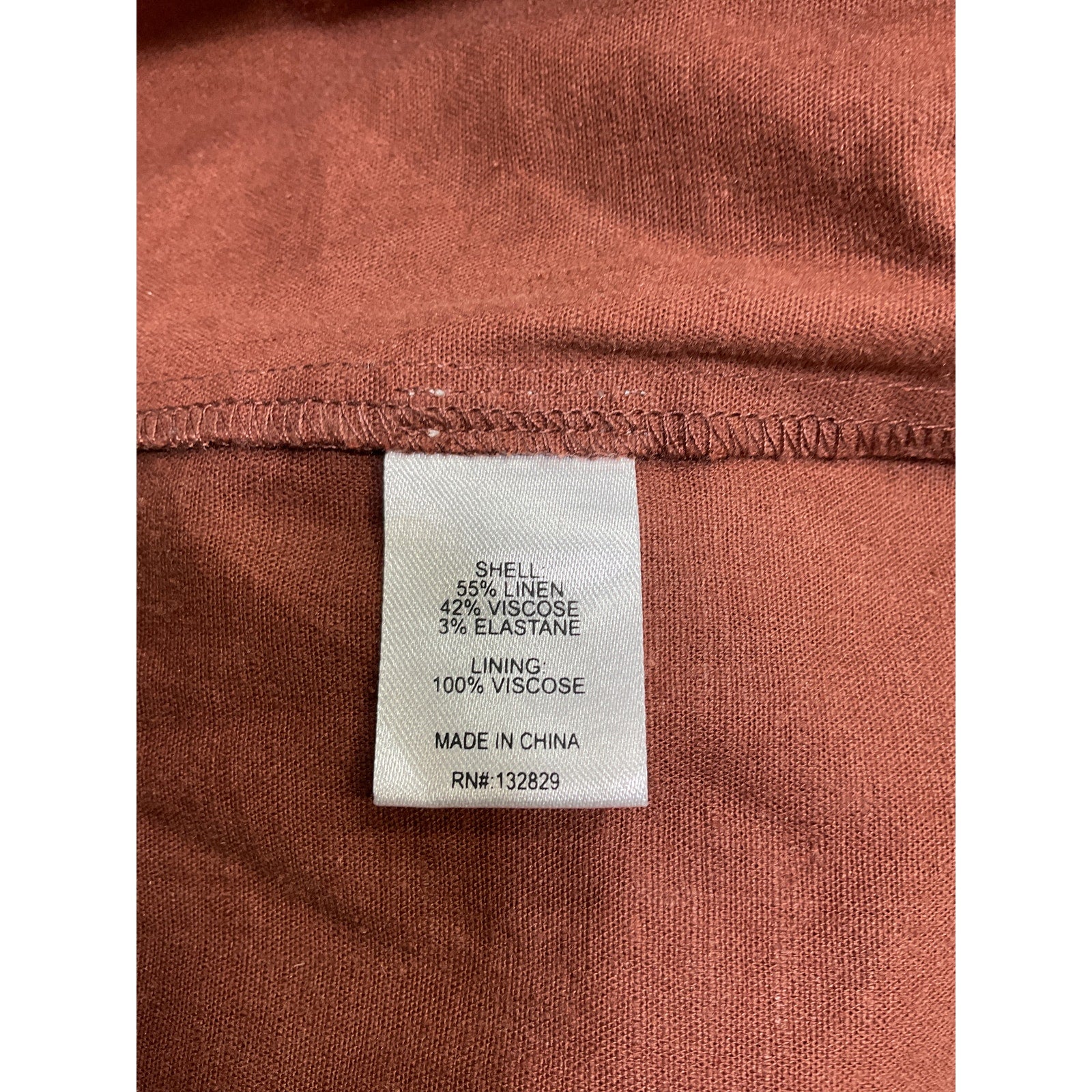 Tularosa 'Lexi' Brown Linen Midi Dress Size L