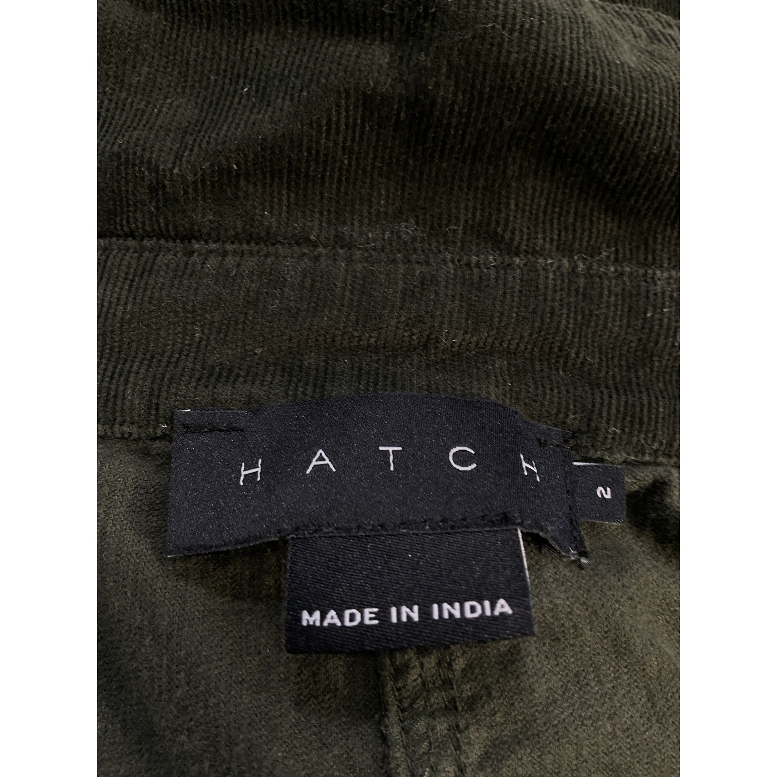 Hatch 'The Everyday' Green Nursing Cord Jumpsuit Size 2