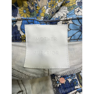 Mother The Tomcat Kick Blue Fray Short Size 25