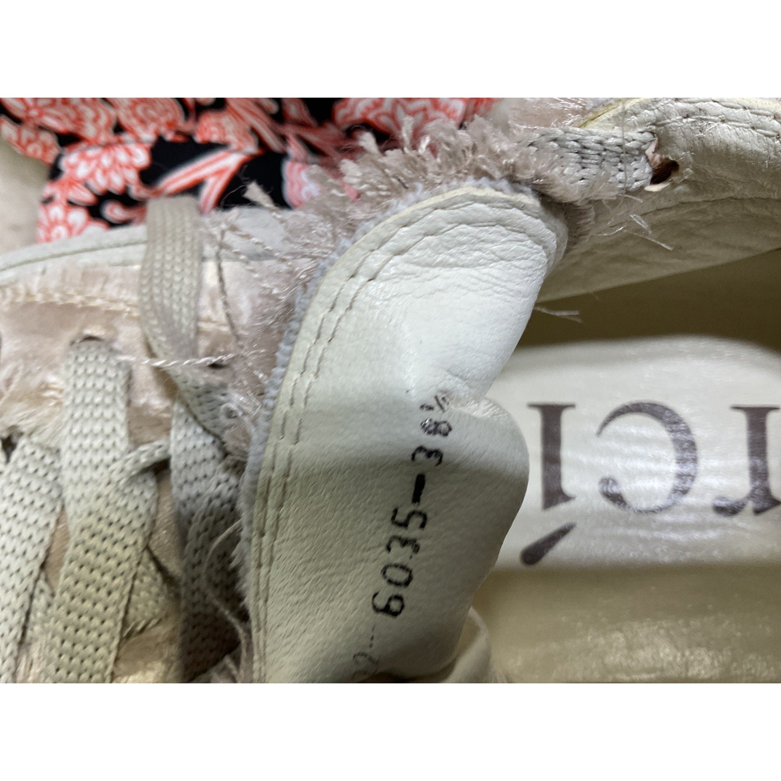 Pedro Garcia 'Orella' White Platform Sneaker Size 8.5 B / 38.5 EU