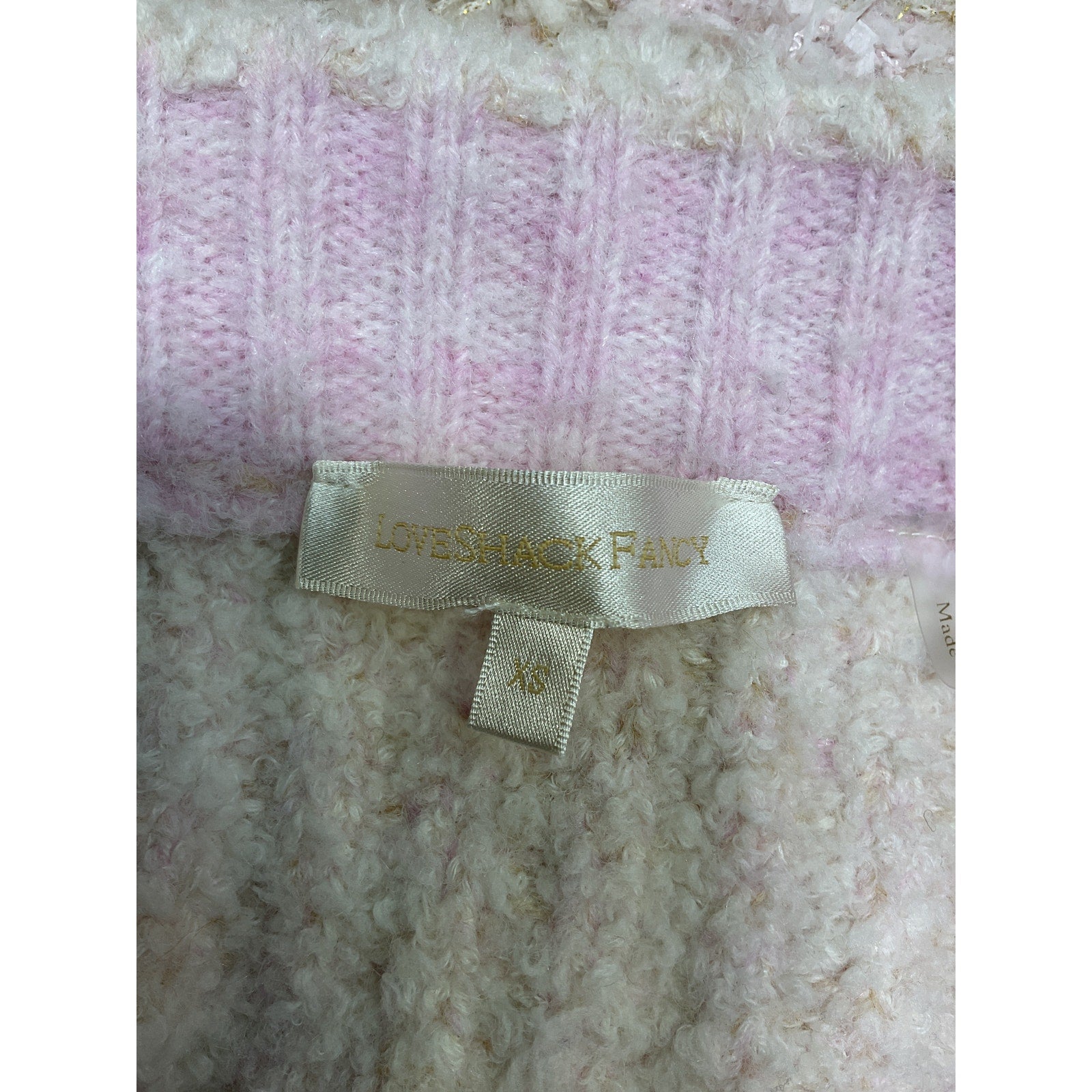 Loveshackfancy 'Bibi' White Wool Knit Skirt Size XS