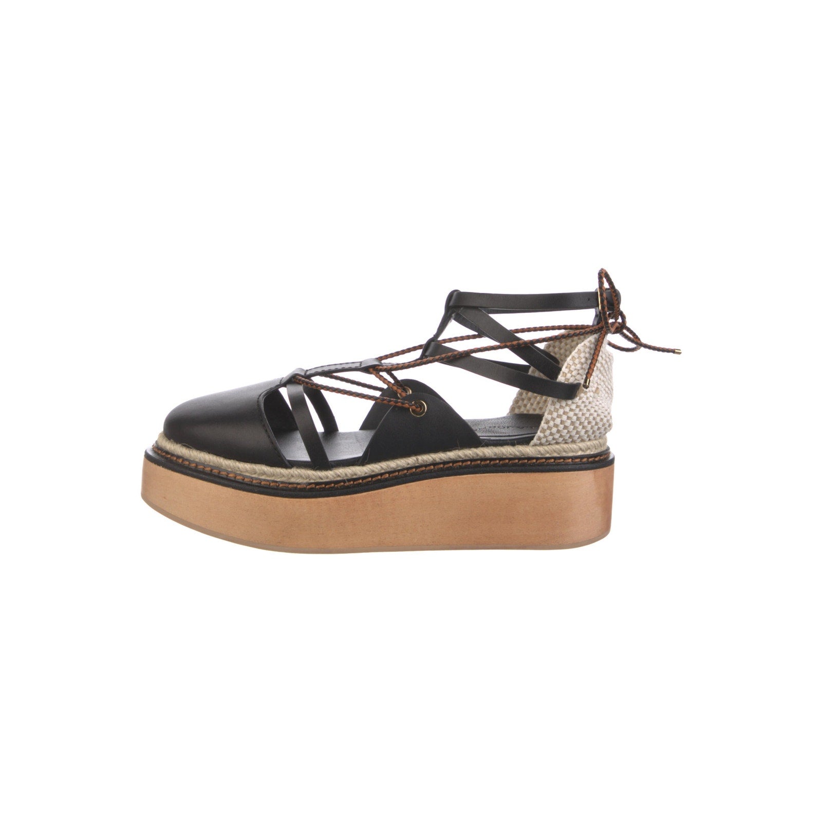 Ulla Johnson Leather Black T-Strap Pumps Size OS