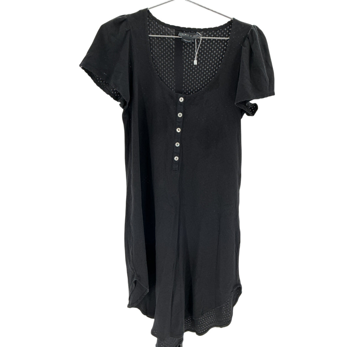 Hatch Organic Black Pointelle Nightgown Size 0