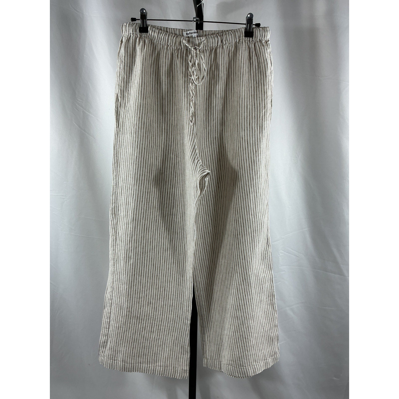 Reformation 'Olina' Tan Linen Pant Size LP