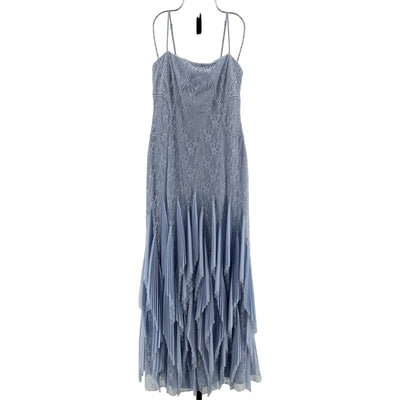Simkhai Pleated Blue Haze Gertrude Gown Size 4 NWT