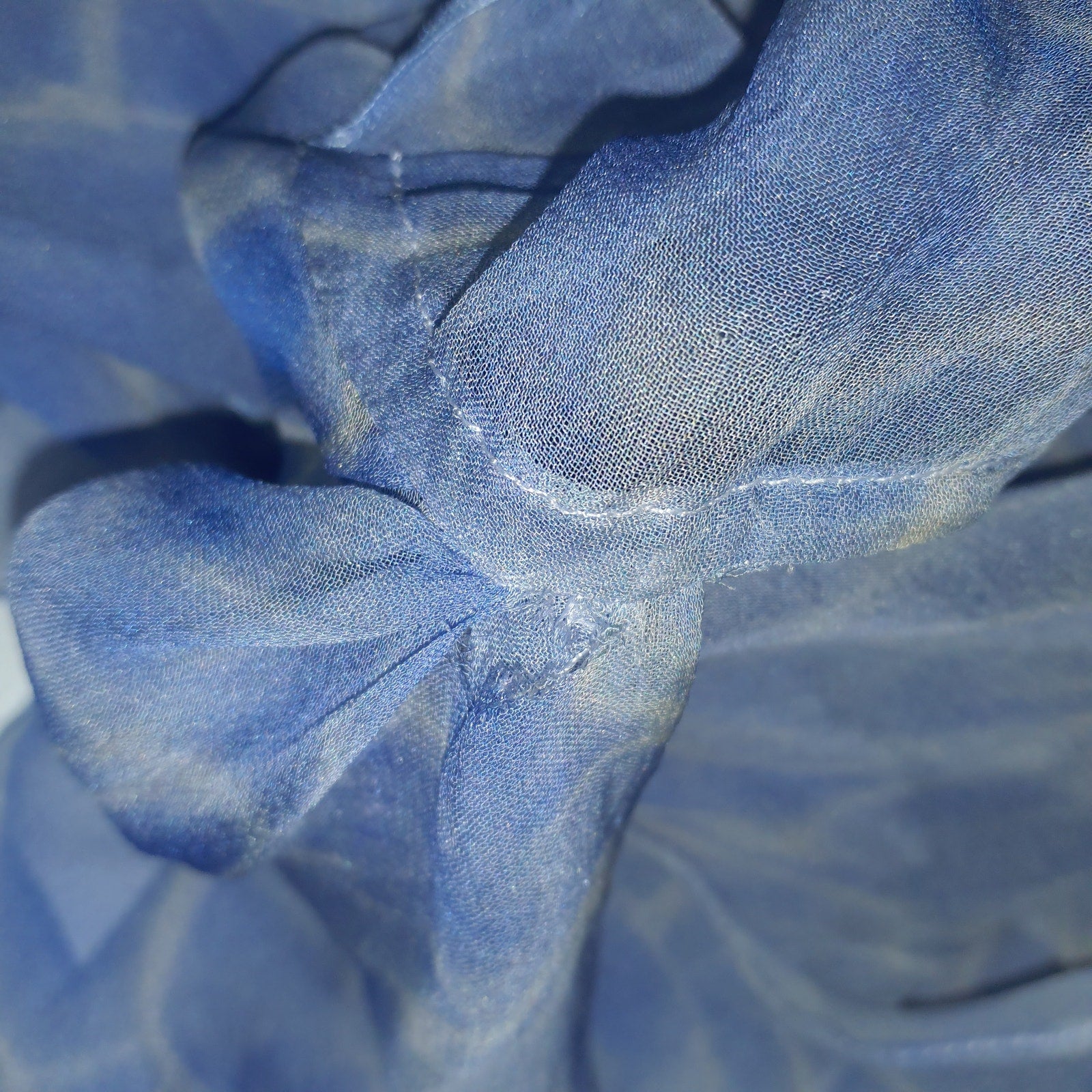 Petar Petrov 'Aleia' Blue Silk Frilled-Sleeve Printed Silk-Chiffon Dress Size 40