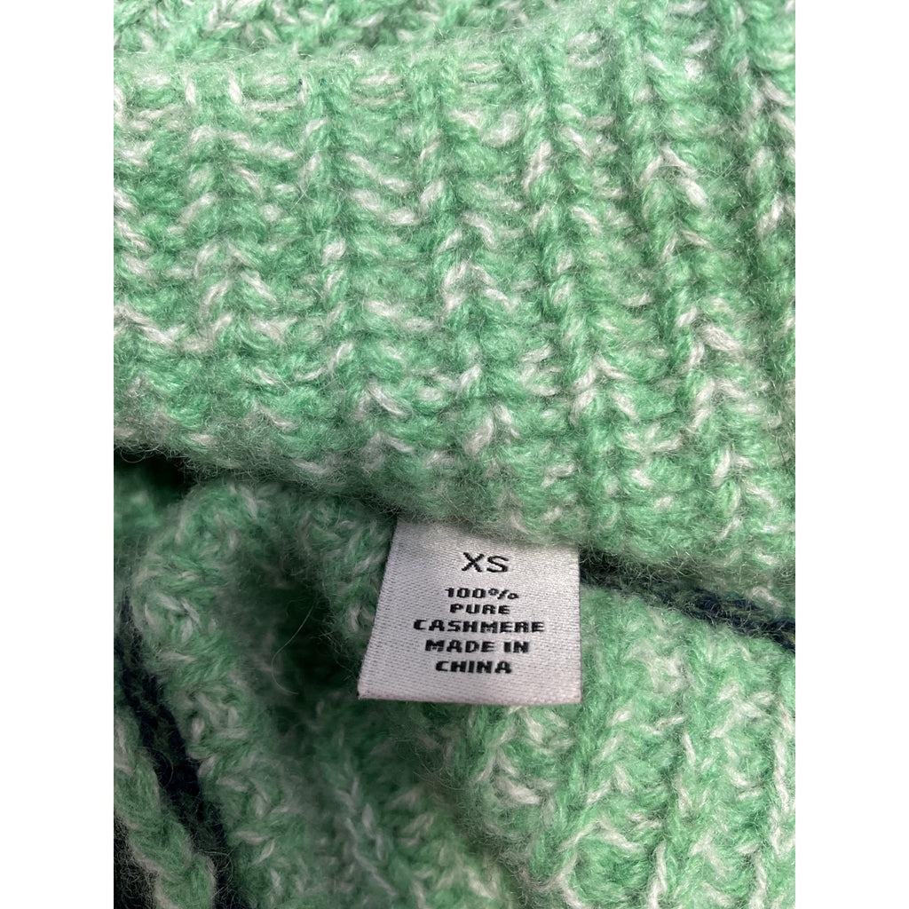 Autumn Cashmere Color Block Green Cashmere Turtleneck Size XS