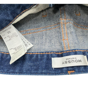 Moussy Distressed Blue Mv Skinny Denim Jeans Size 25