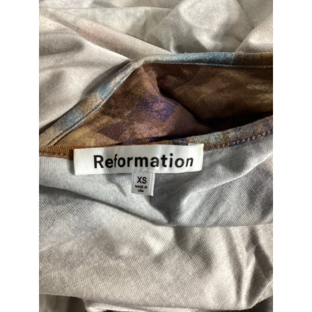 Reformation 'Tommie' Blue Knit Dress Size XS