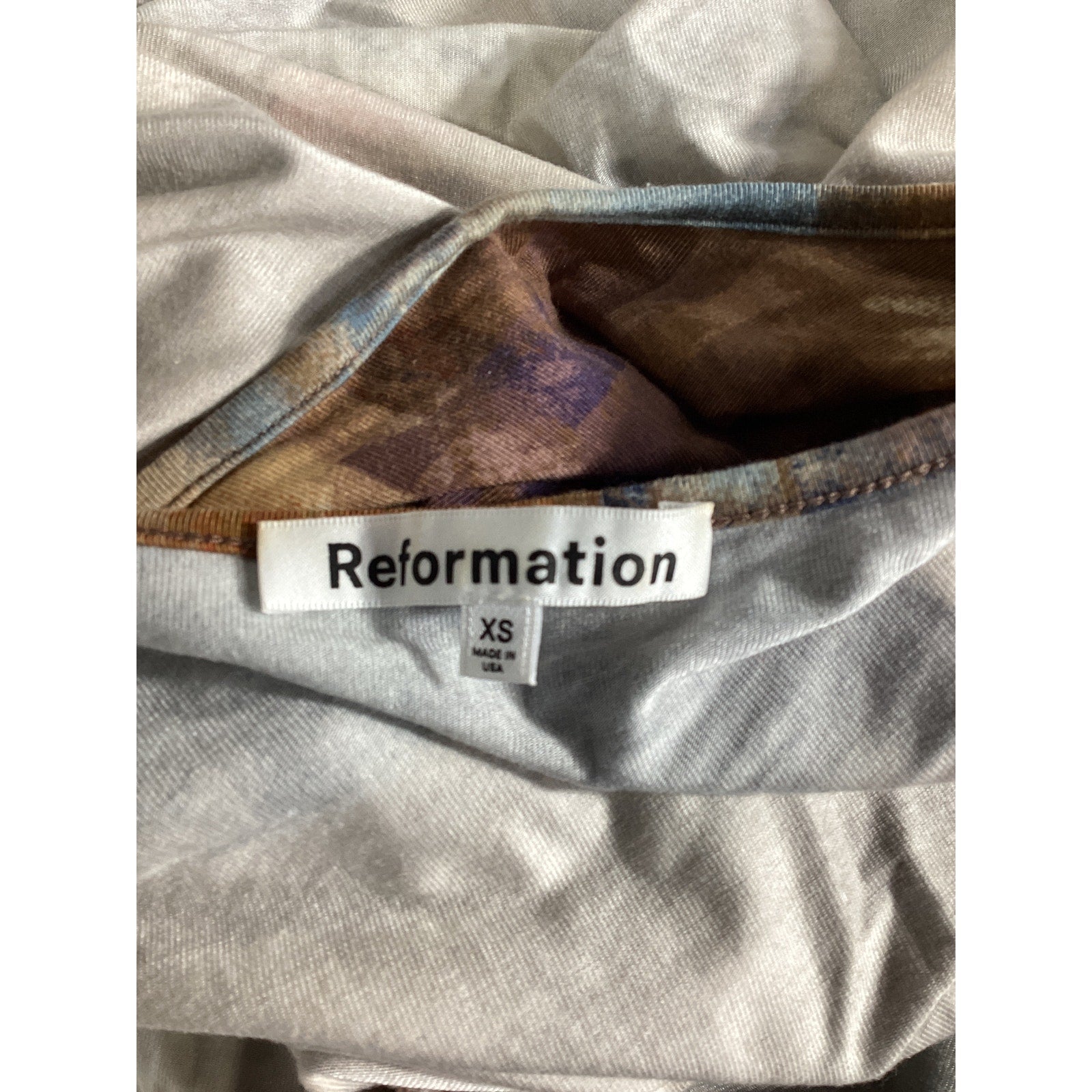 Reformation 'Tommie' Blue Knit Dress Size XS