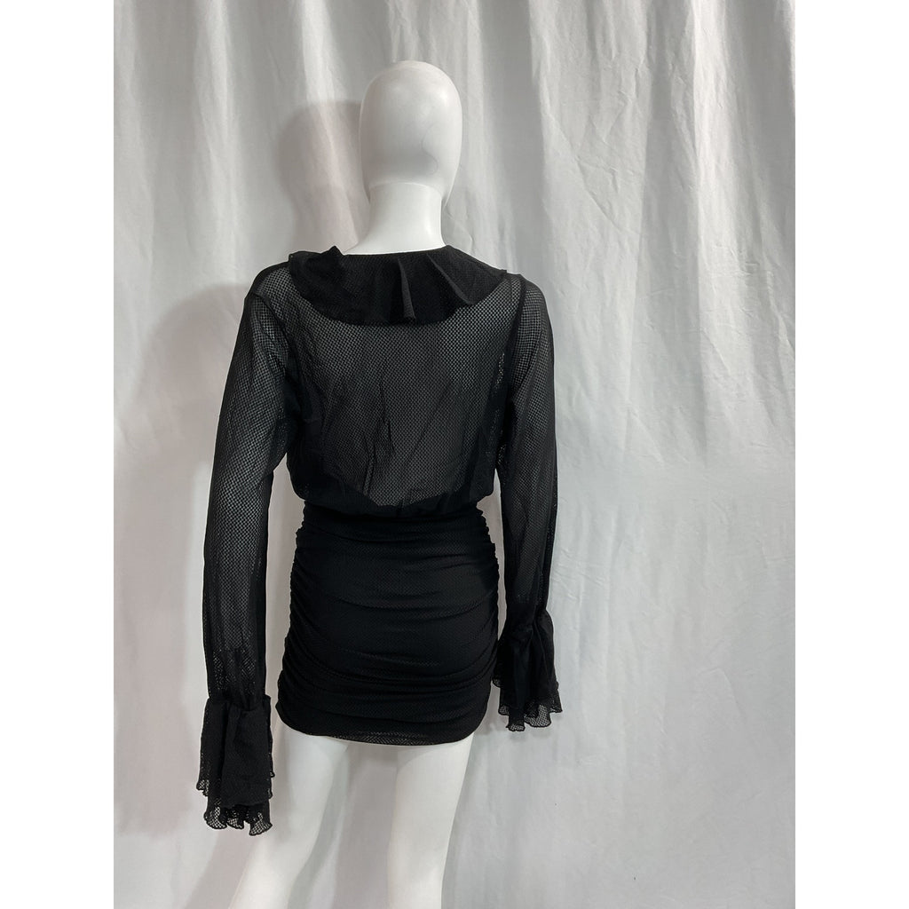 Michael Costello x Revolve 'Mavis' Black Mini Dress Size S