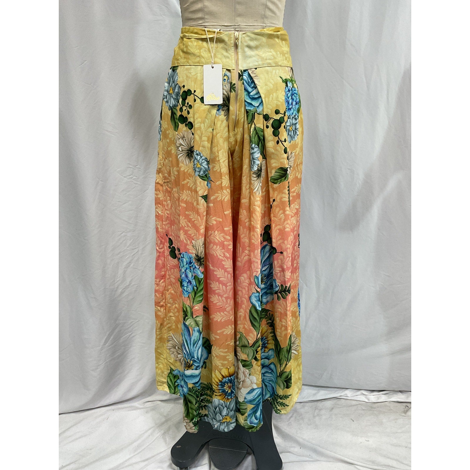 Agua Bendita 'Lee' Orange Linen Pants Size S - NWT