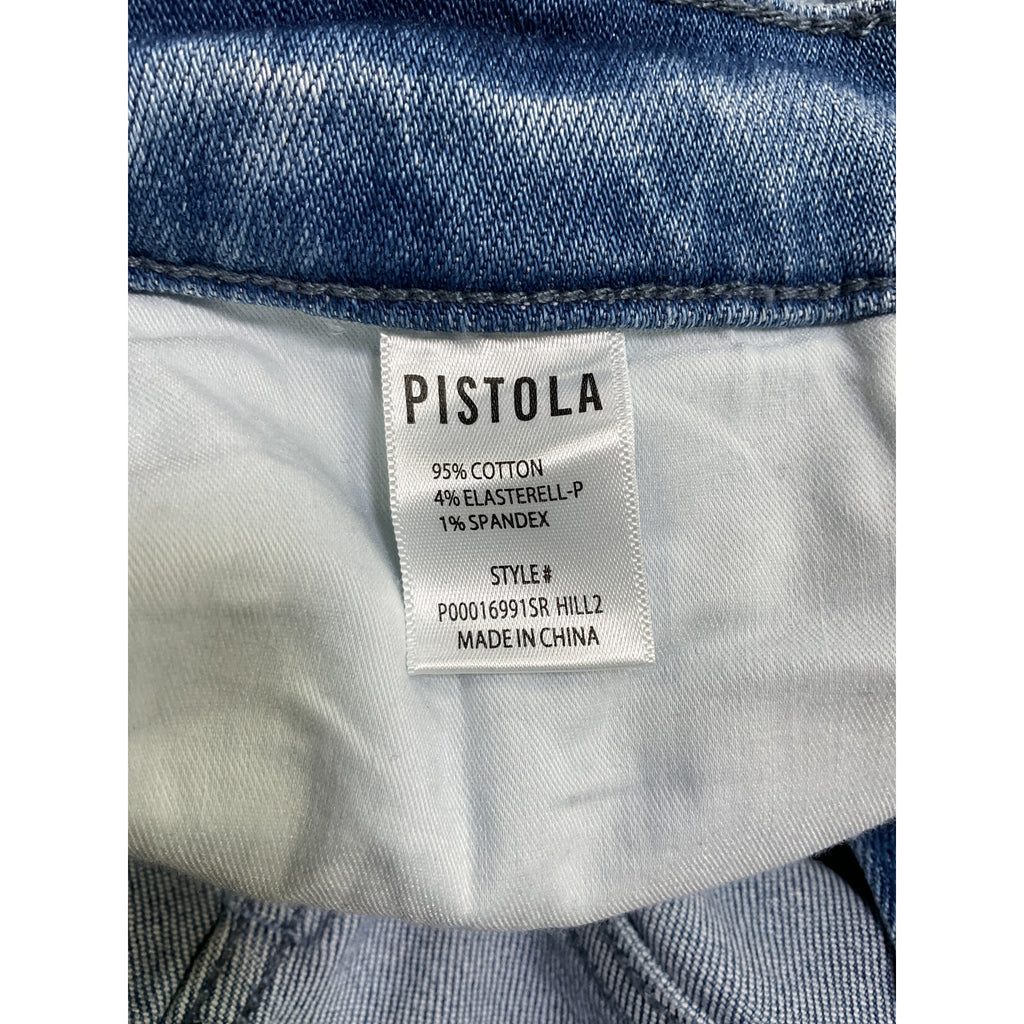 Pistola Denim Cassie Blue Cotton Crop Jeans Size 27