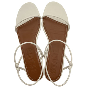 Staud Strappy White Laurel Sandals Size 41 EU / 11 US