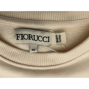 Fiorucci Graphic Beige Sports Italy Sweatshirt Size XS