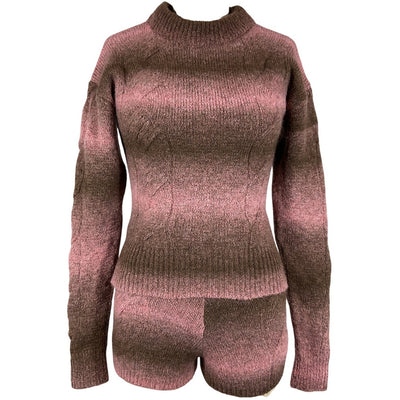Alohas Cozy Pink Aspen Monte Sweater Set Size XS NWT