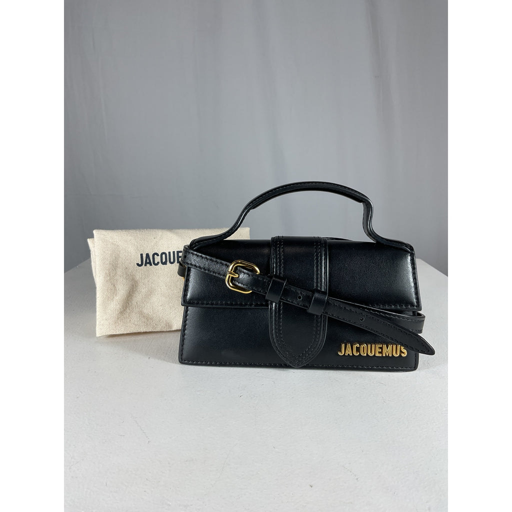 Jacquemus 'Le' Black Leather Bambino Bag