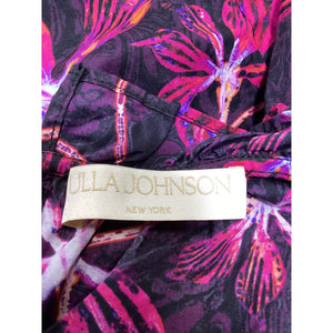 Ulla Johnson 'Marlie' Red Cotton Poplin Blouse Size 0