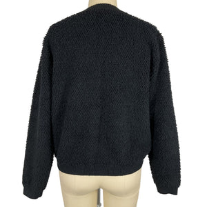 Line & Dot Boucle Black Khloe Cardigan Size XS