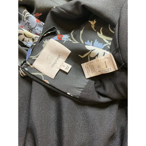 Cinq à Sept Ruffled Obsidian Multi Penny Maxi Dress Size 0