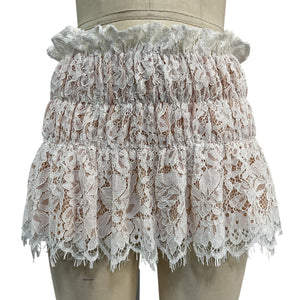 Majorelle Lace White Dana Mini Skirt Size S