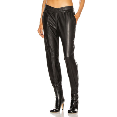 Sprwmn Sleek Black Slim Fit Cuffed Jogger Pants Size XS NWT