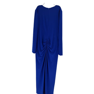 Mac Duggal Jersey Twist Blue Polyester Knot Slip Gown Size L