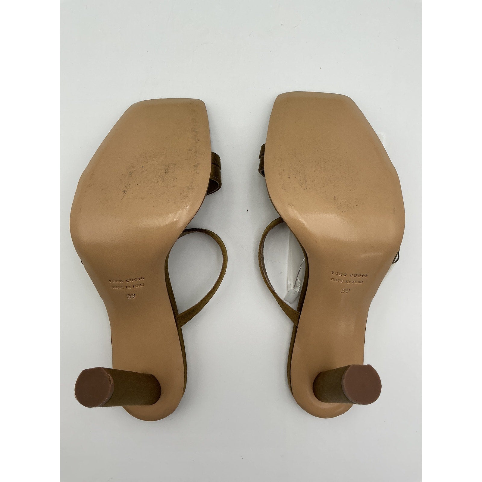 Ilio Smeraldo X Maeve Reilly Green Leather Strappy Mule Size 9