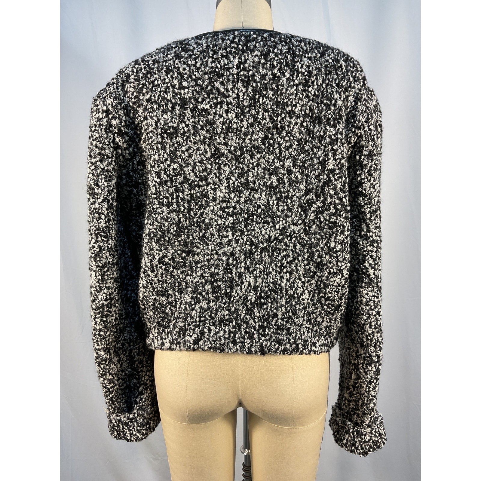 Isabel Marant 'Gradilia' Black Boucl� Jacket Size 44
