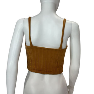 Simkhai Ribbed Cashew Dee Bustier Tank Size L