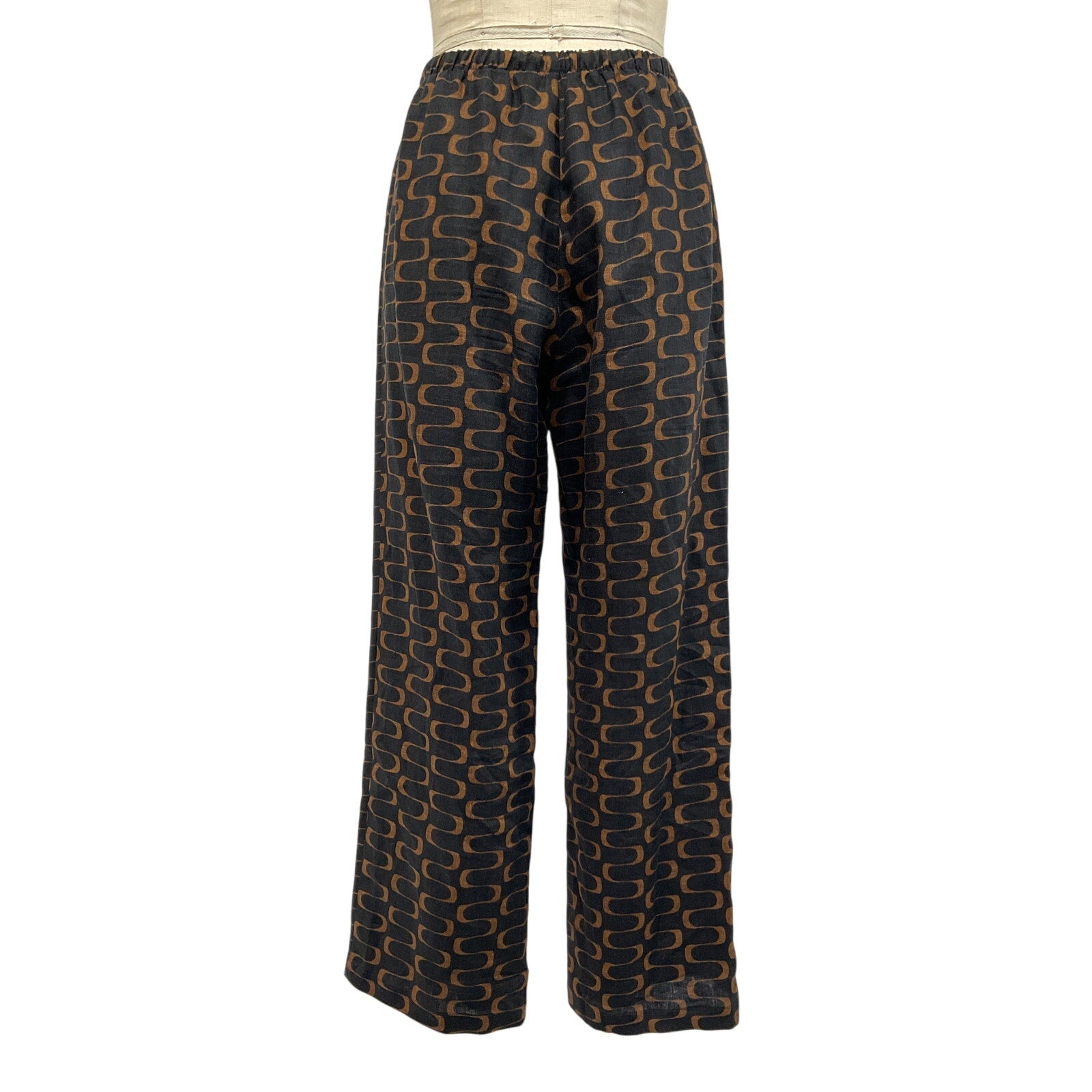 Reformation 'Olina' Black Linen Pant Size S
