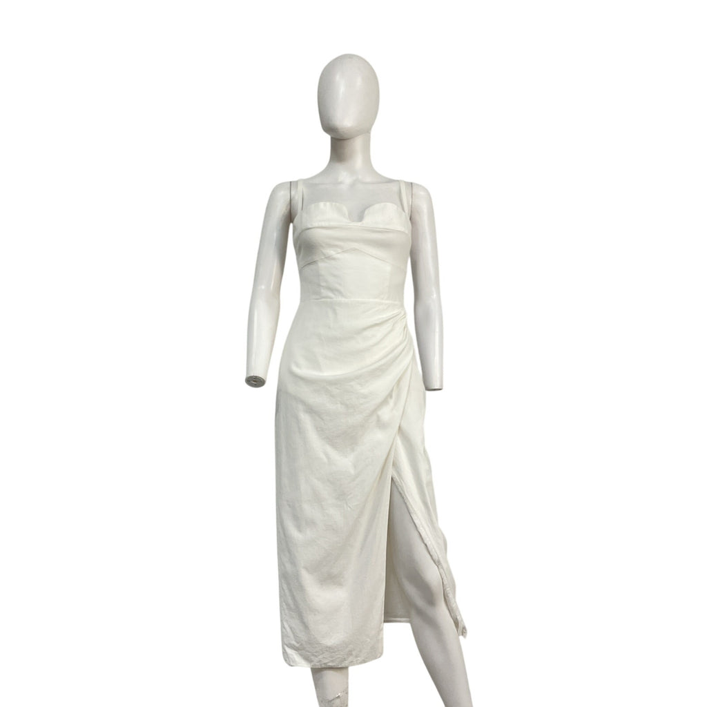 Reformation 'Alfred' Cream Cotton Dress Size 4