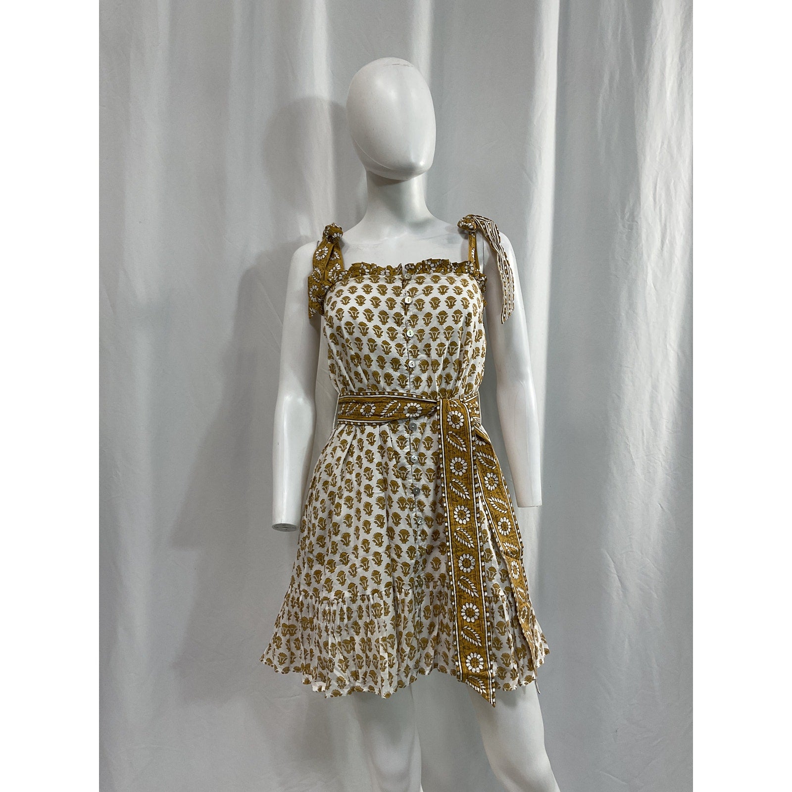 Cleobella 'Tillie' White Mini Dress Size XS
