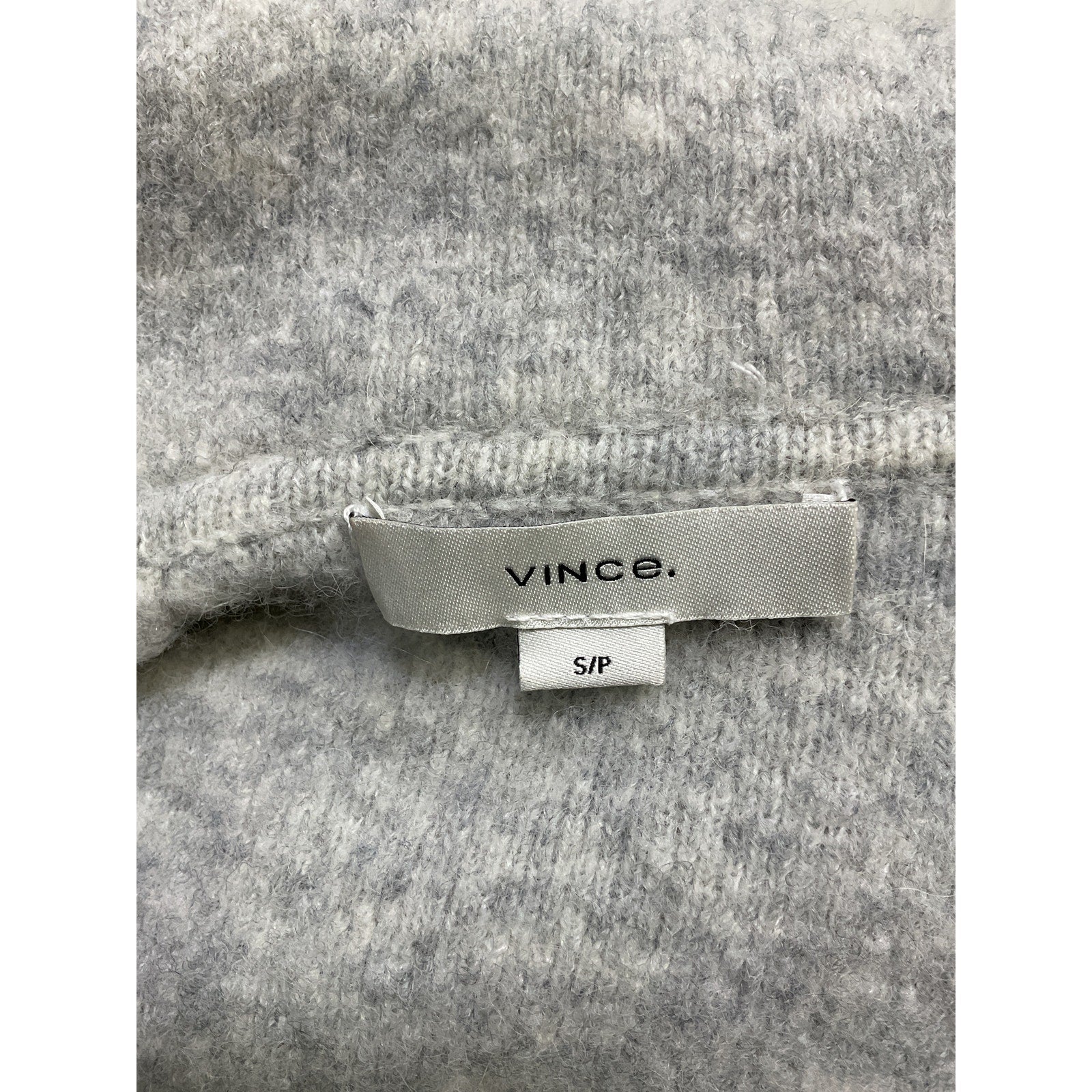 Vince Heathered Gray Wool Blend Coat Size S