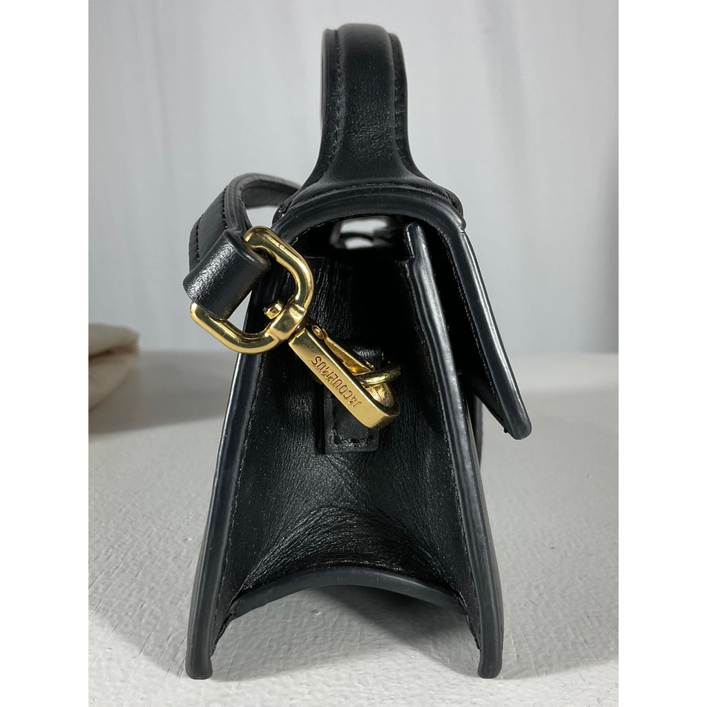 Jacquemus 'Le' Black Leather Bambino Bag