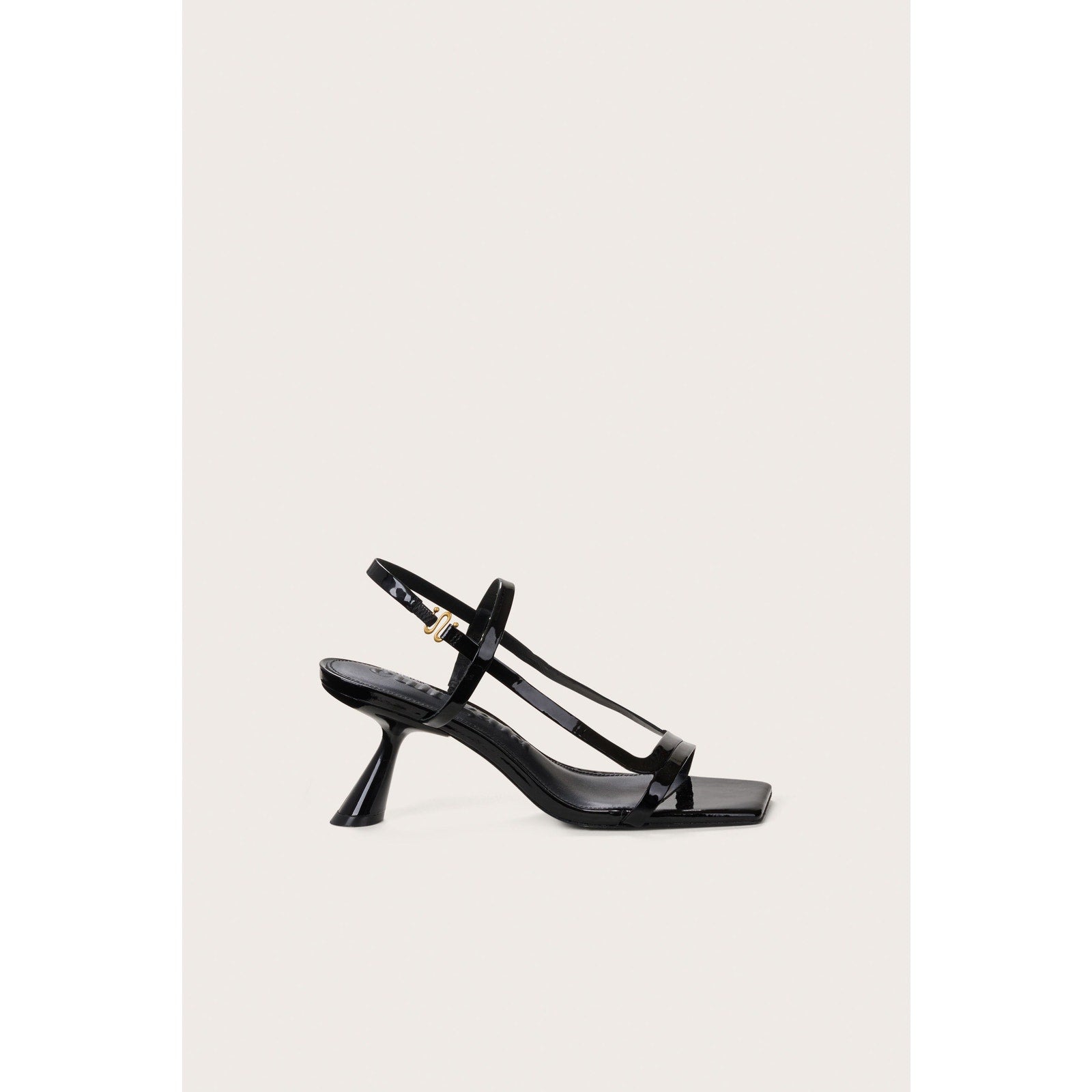 Cult Gaia 'Reina' Black Leather Sandal Size 6.5