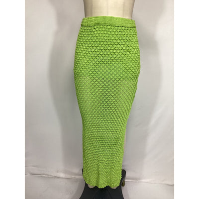 Ser.O.Ya 'Sandy' Green Crochet Skirt Size M