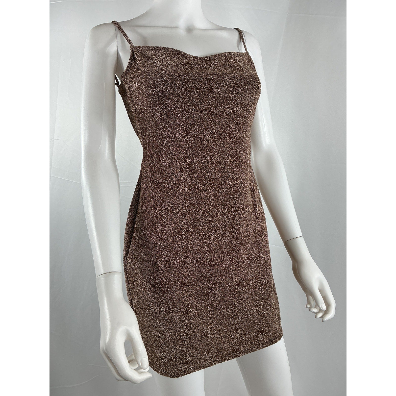 Reformation 'Kitty' Brown Polyester Knit Dress Size M