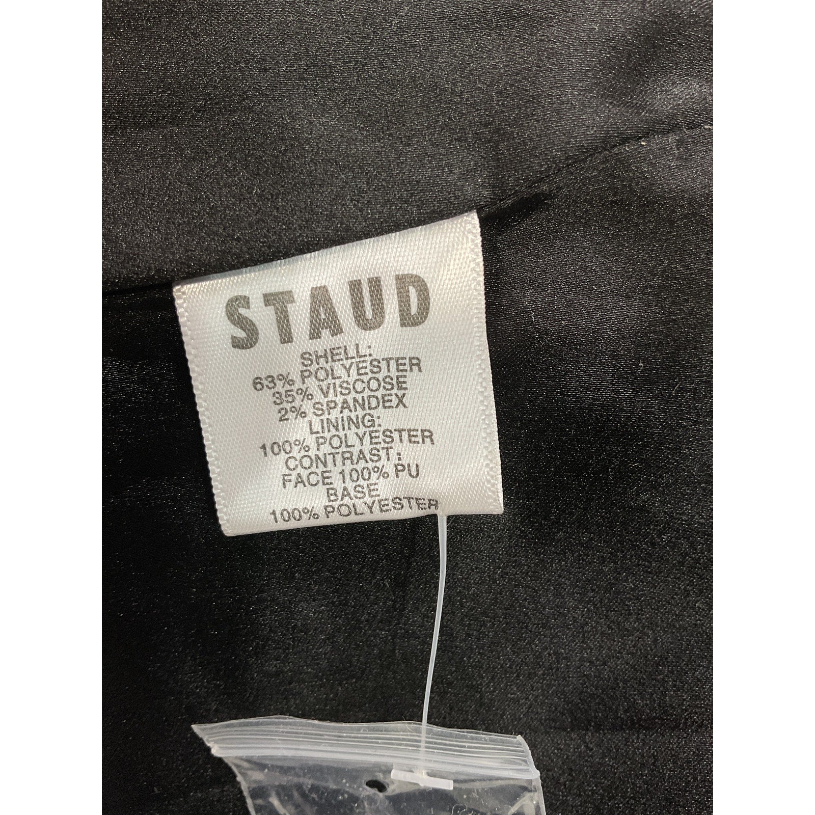 Staud 'Paprika' Grey Vegan Leather Jacket Size XS