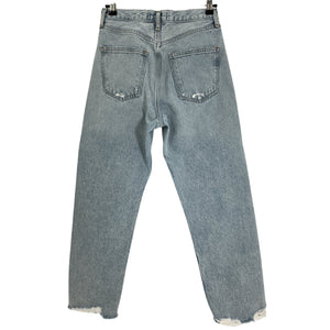 Agolde Distressed Blue 90s Crop Denim Jeans Size 23