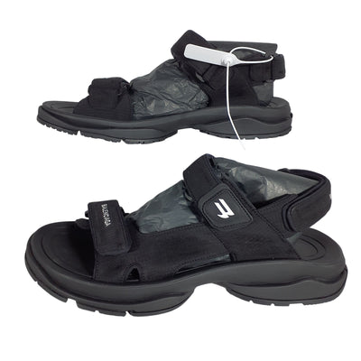 Balenciaga Sleek Black Tourist Sandal Size IT 46/ US 11 NWT