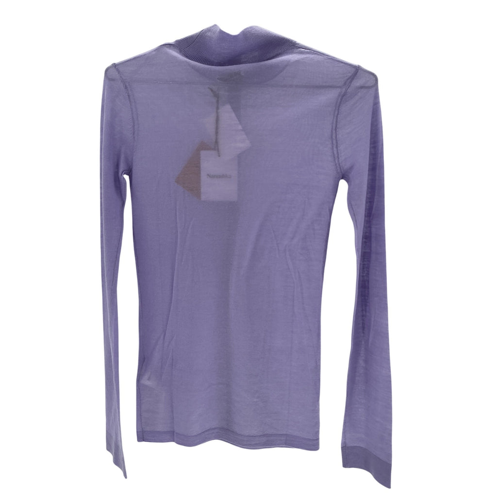 Nanushka 'Harri' Purple Merino Wool Turtleneck Size M