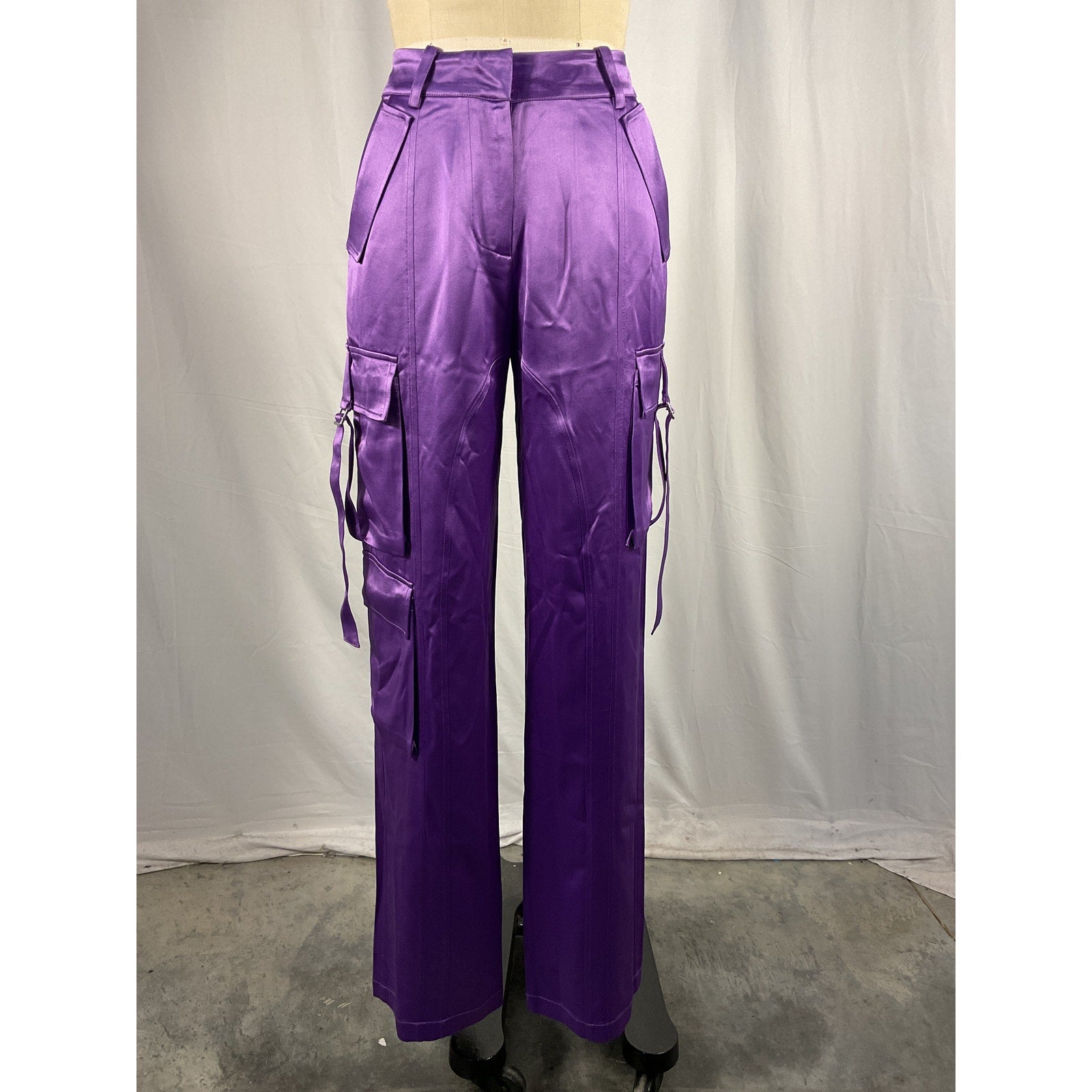 Retrofete 'Andre' Purple Acetate Pant Size XS