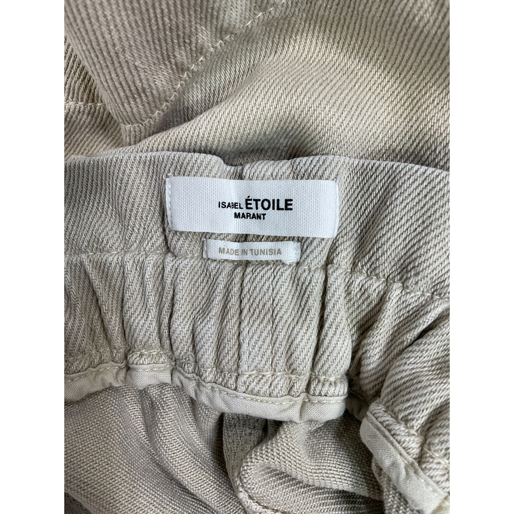 Isabel Marant '�toile' White Titea High Waist Paperbag Shorts Size 4