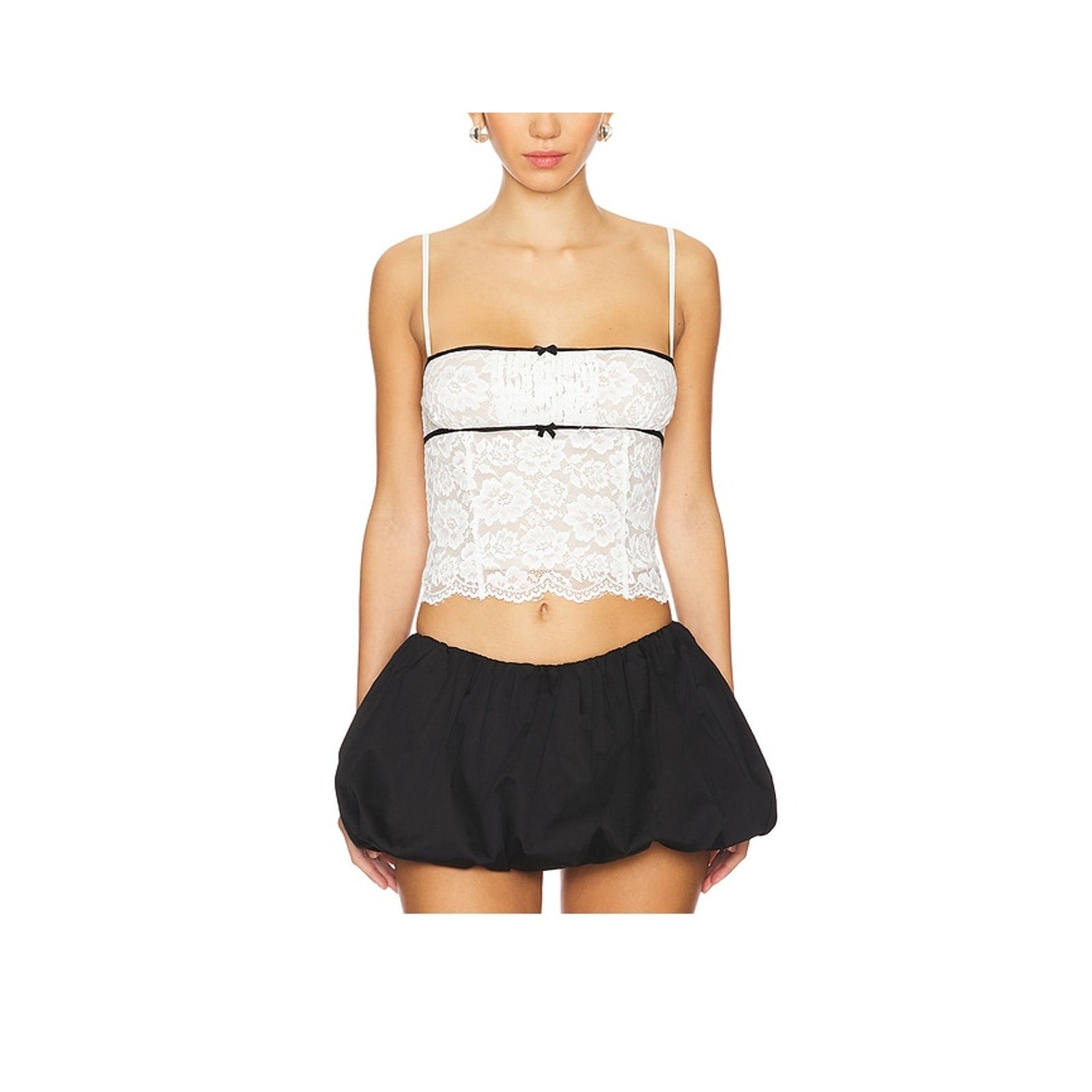 Majorelle 'Leila' White Nylon Top Size XXS