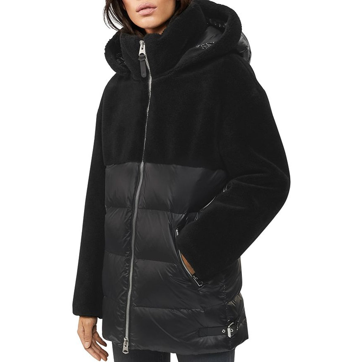 Mackage Hooded Black Junia Down Coat Size S