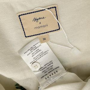 Sezane Embroidered White Maxine Dress Size 36
